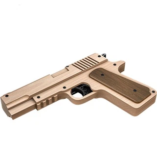 Drevená pištoľová hračka