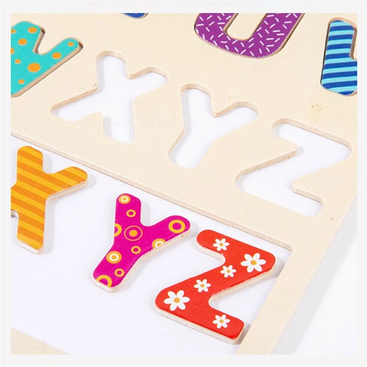 Wooden Alphabet Number Puzzle Toy